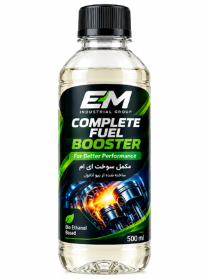مکمل سوخت خودرو ای ام EM برپایه بیو اتانول حجم ۵۰۰ میلی لیتر